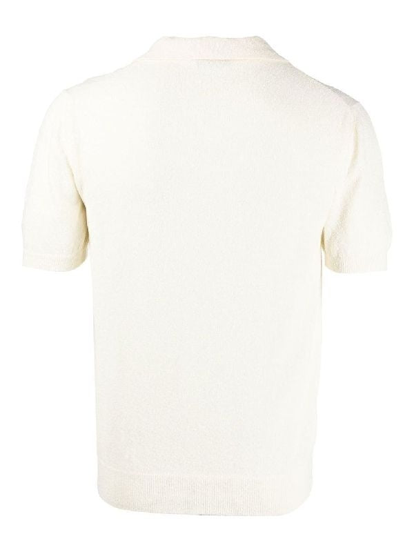 Cotton Blend Short Sleeve Polo Shirt