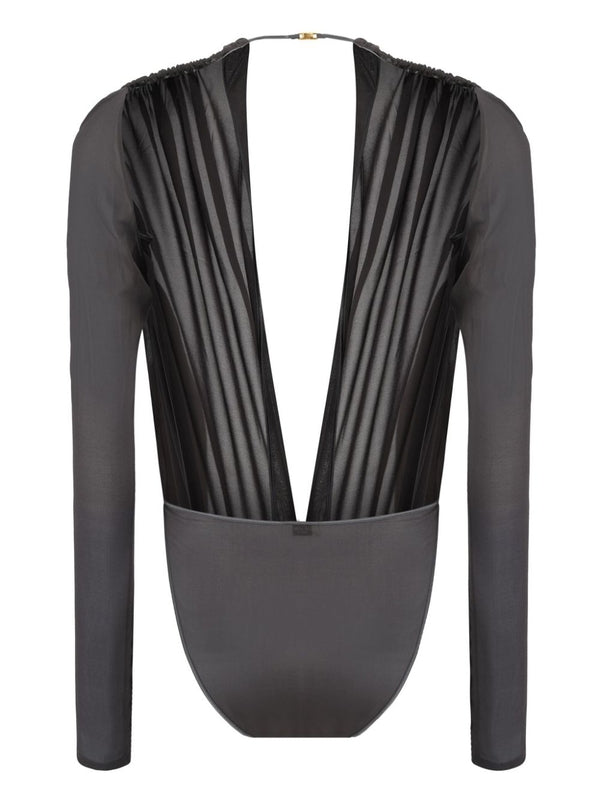 Belt Detail
  V-neck Bodysuit