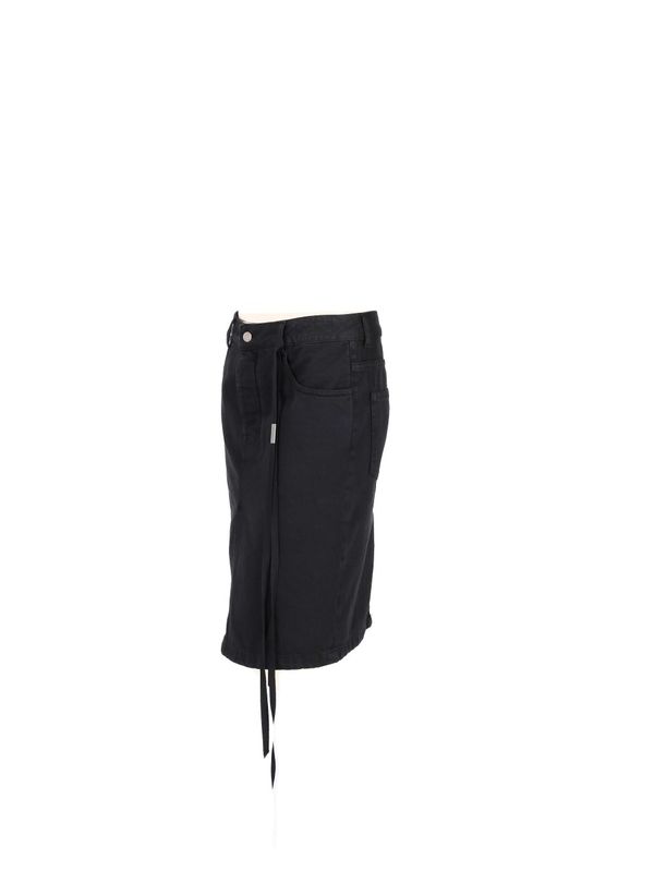 Vida Drawstring Denim Skirt