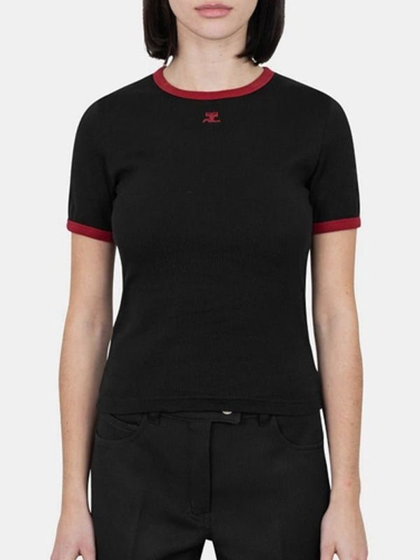 Courrèges Black Half Sleeve