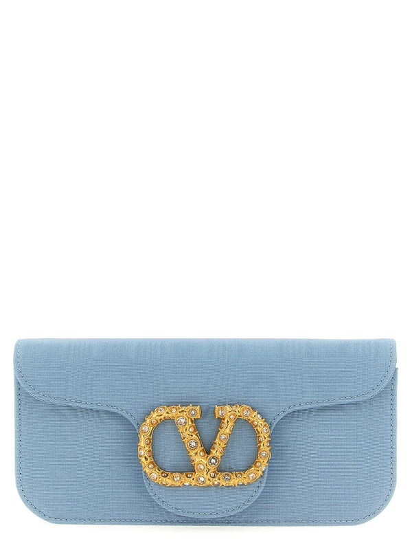 Valentino Skyblue Clutch Bags