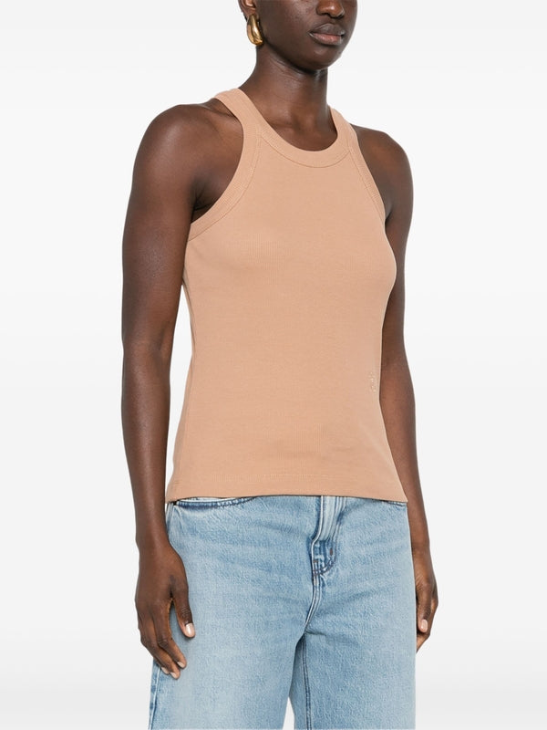 Rib Cotton Racer Tank Top