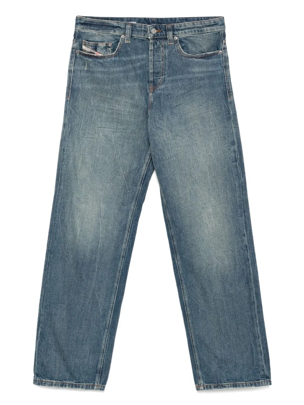 Back Logo Patch Denim Pants