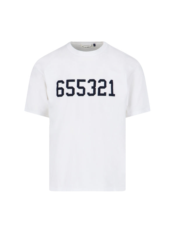 Number Printing Cotton Short Sleeve
  T-Shirt