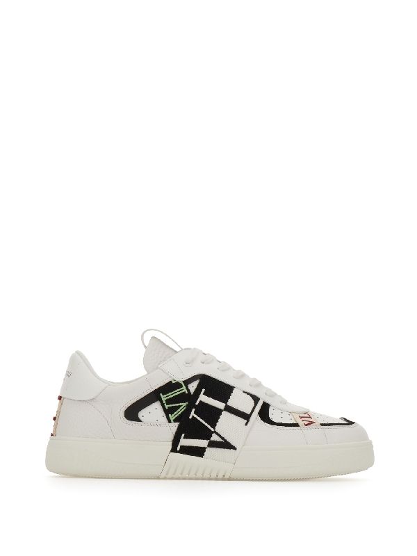 Vltn Logo Leather Low-top Sneakers