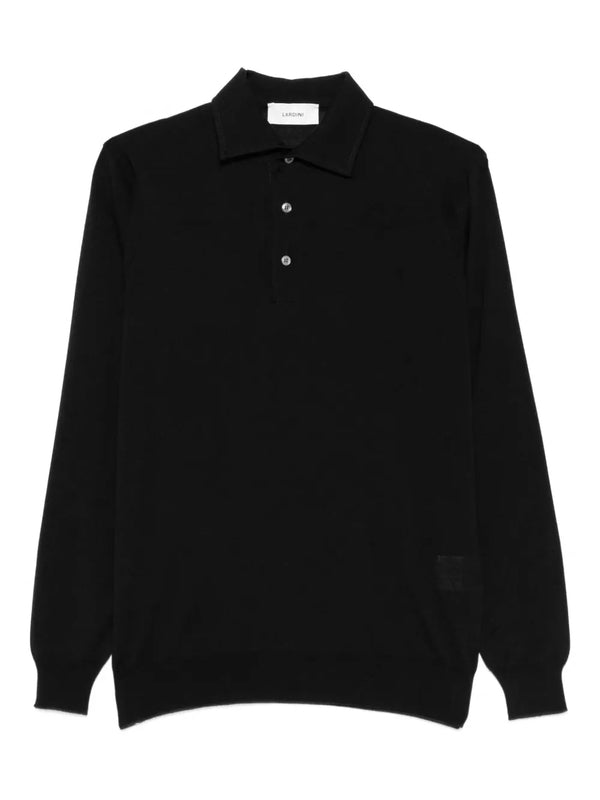 Lardini Black Polo Shirts