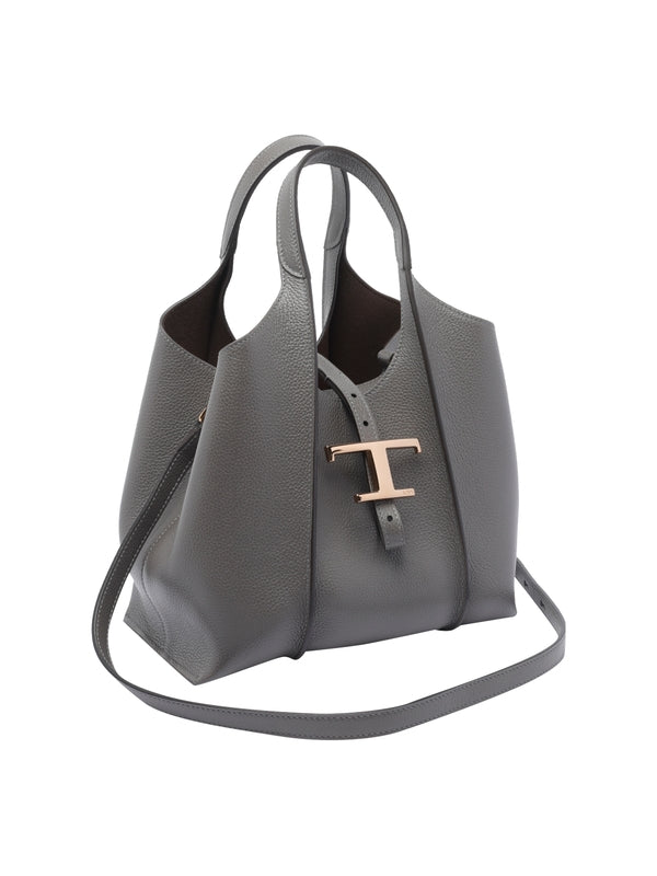 Tod'S Grey Tote Bags