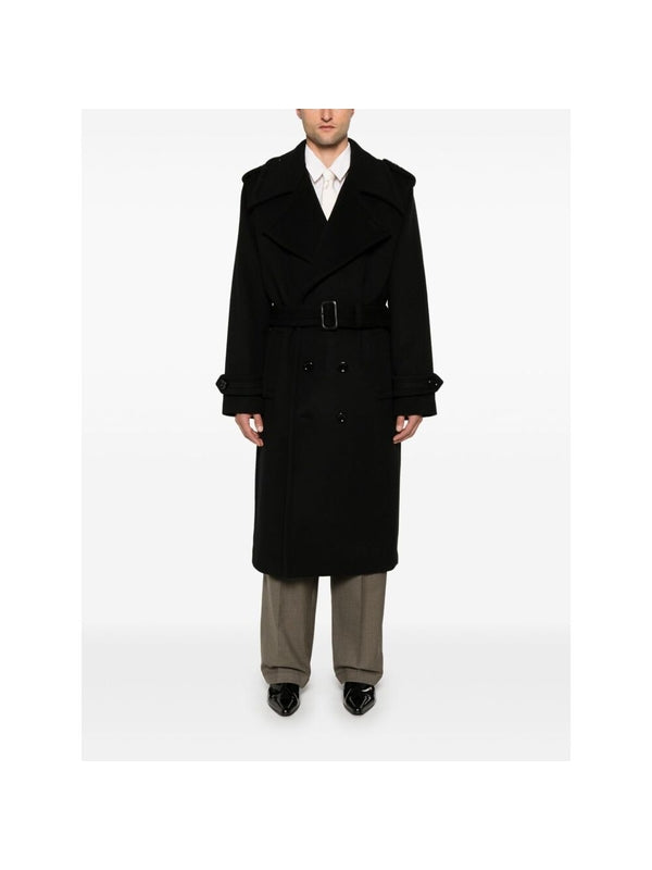 Double Wool Cashmere Trench Coat