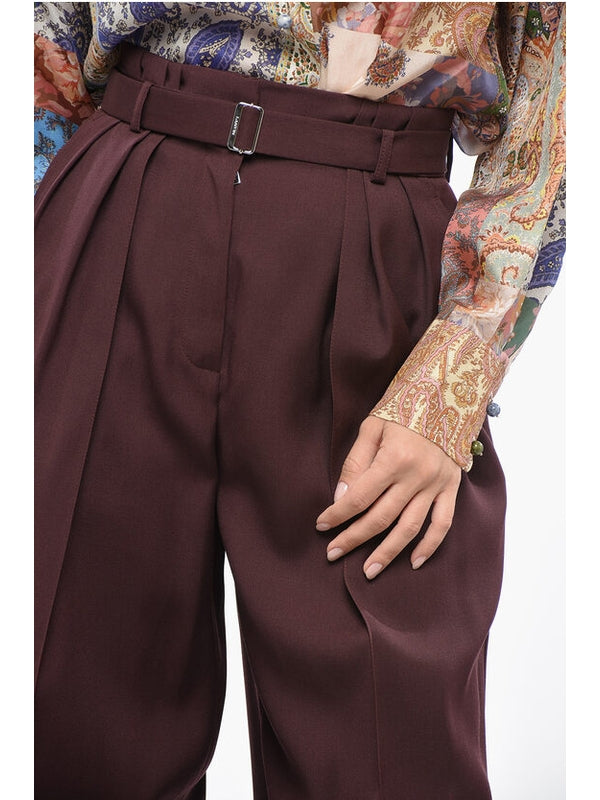 Lanvin Burgundy Trousers