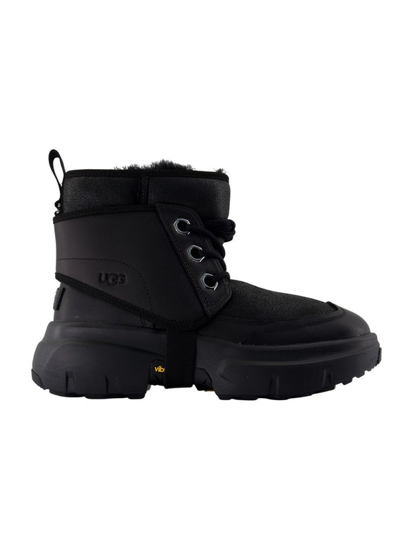 Ugg Black Lace-Up Boots