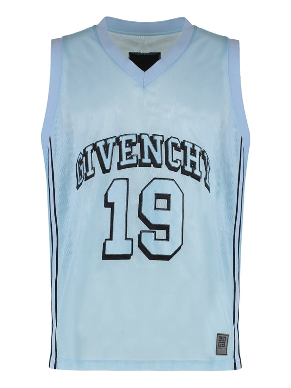 4G Logo V-Neck Sleeveless Top