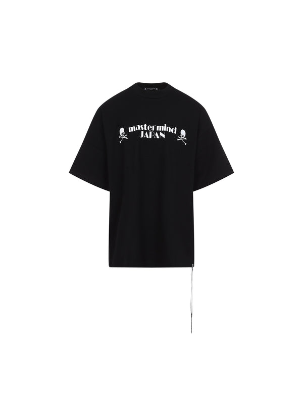 Skull Printing Strap Short Sleeve T-shirt