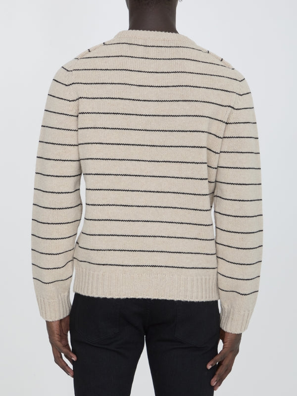 Triomphe Stripe Wool Knit