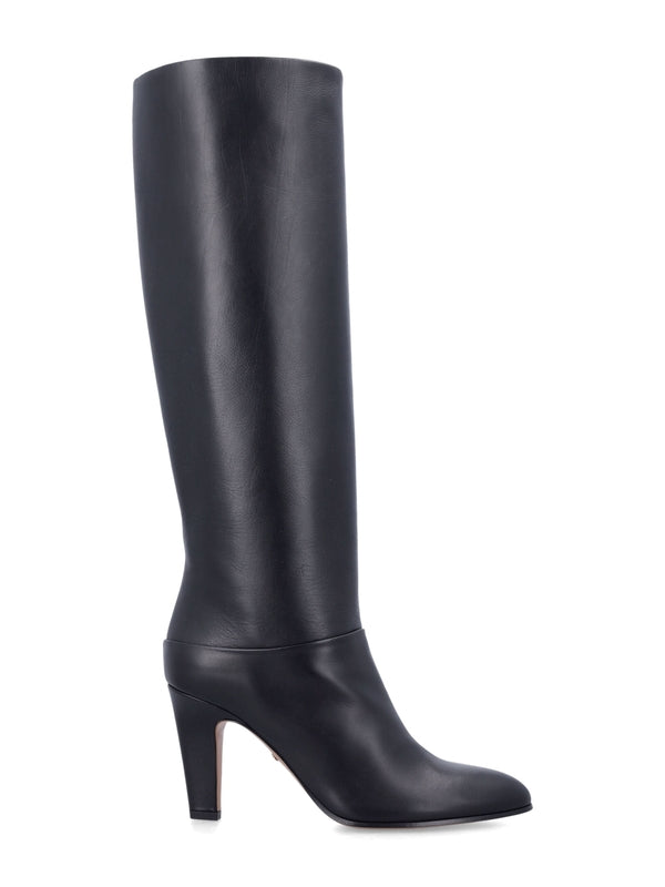 Yves Leather High Heel Boots