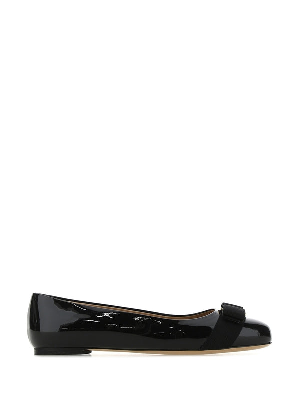 Bara Bow Calfskin Flat Shoes