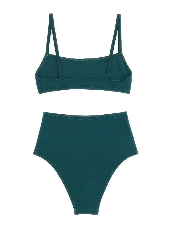 Green Nylon Bikini Set