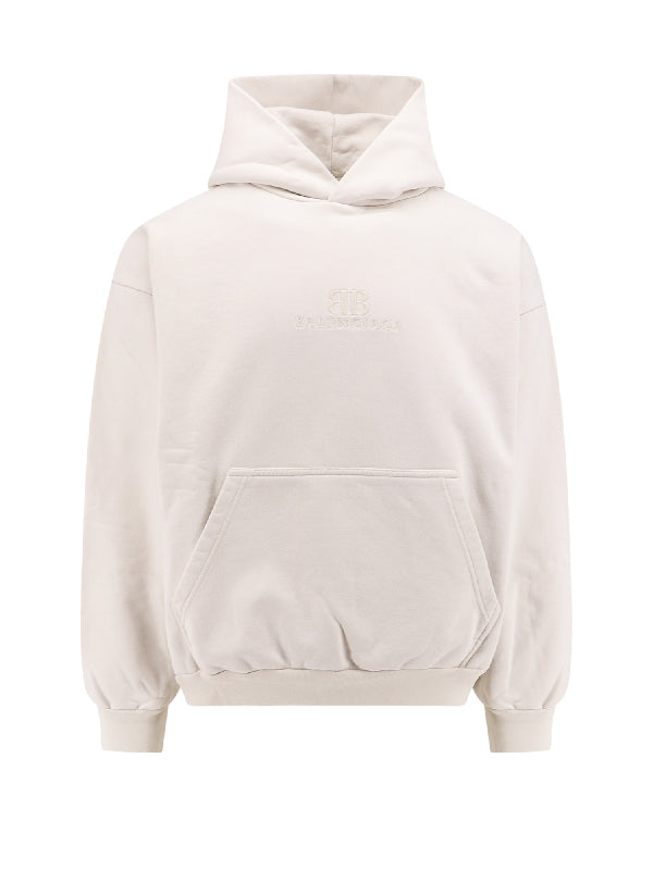 BALENCIAGA - BB Logo Cotton Hoodie - Jente