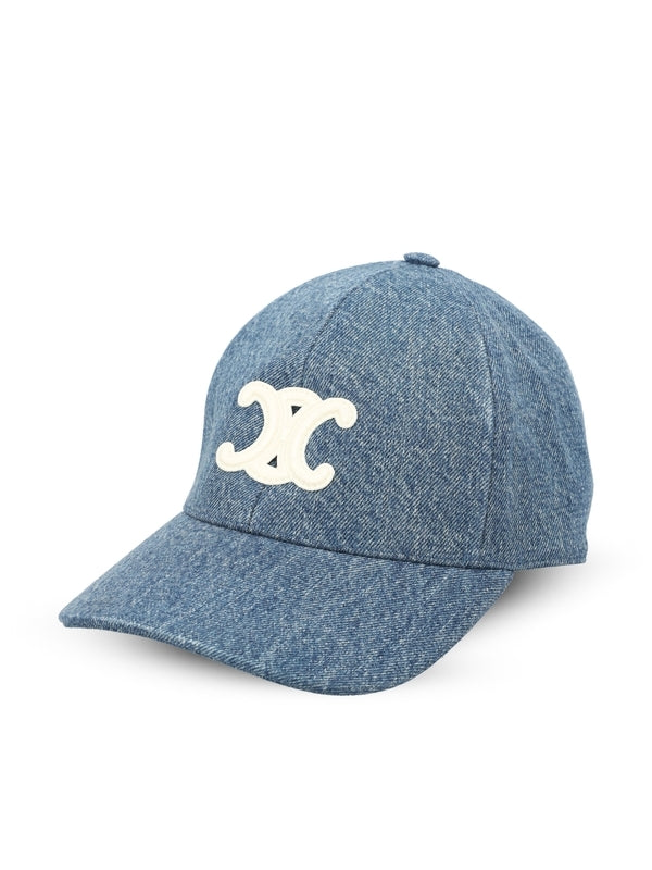 Triomphe Logo Denim Ball Cap