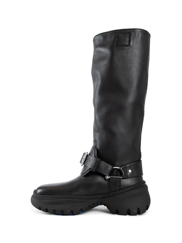 B Buckle Strap High Boots