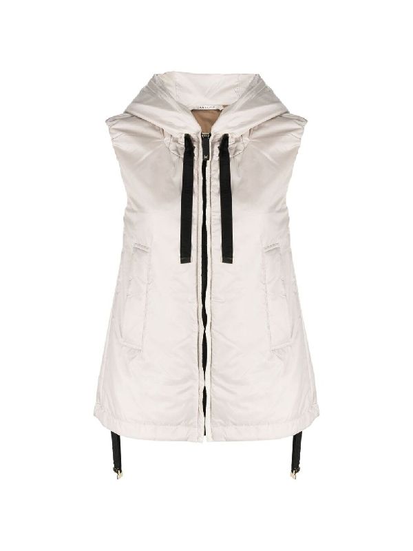 Drawstring Hoodie Vest