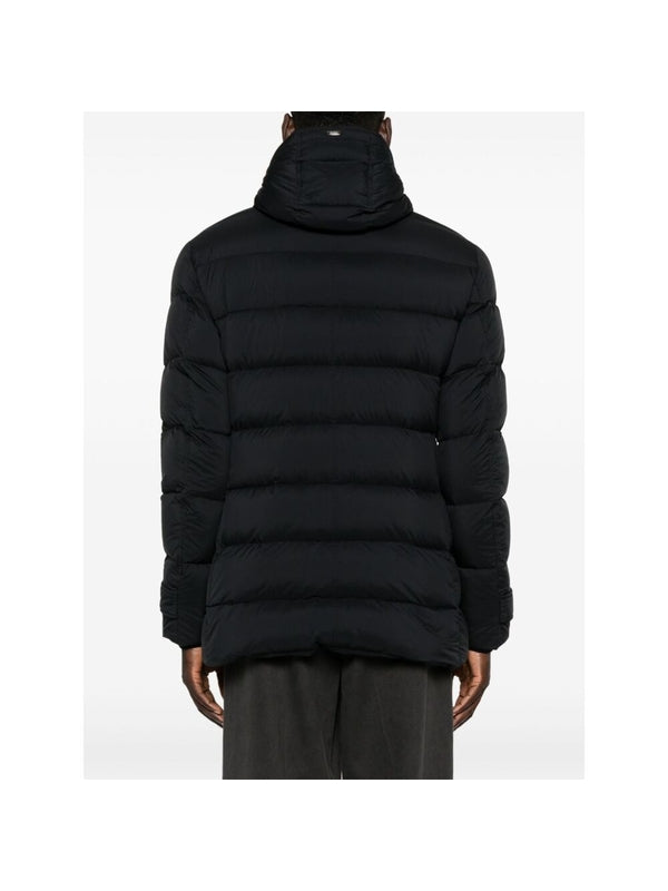 Button Detail Hooded Padding