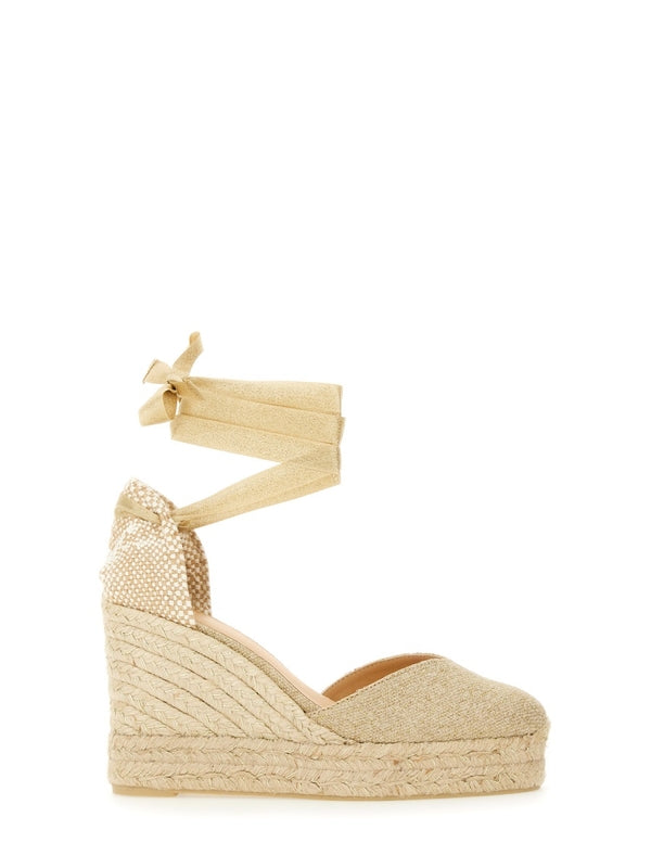 Castañer Beige Wedge Sandals