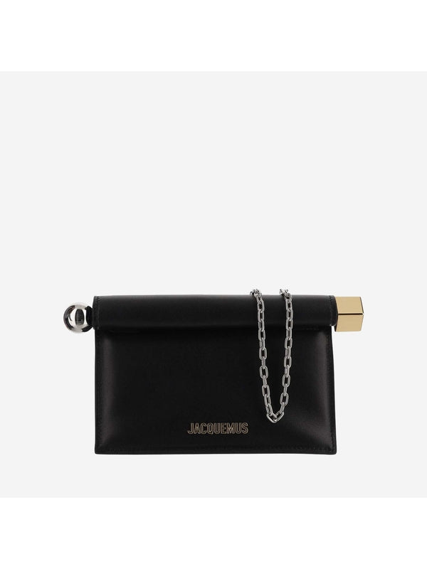 Rond Leather Clutch Bag