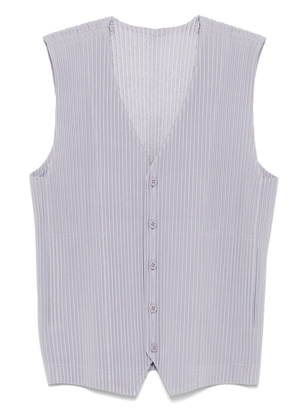 Homme Plissé Issey Miyake Gray Vest