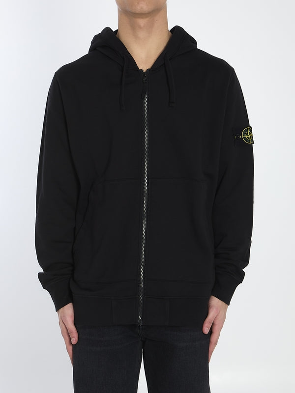 Wappen Patch Cotton Hoodie Zip-Up