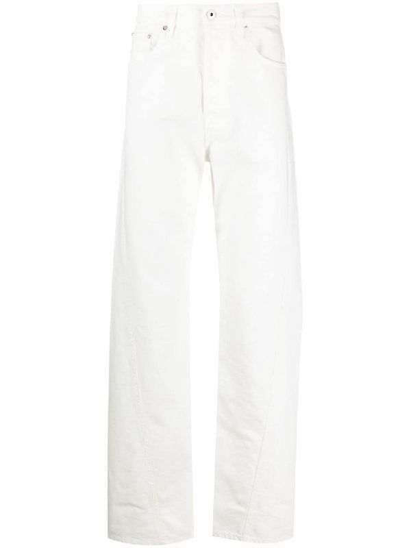 White Twist
  Denim Pants