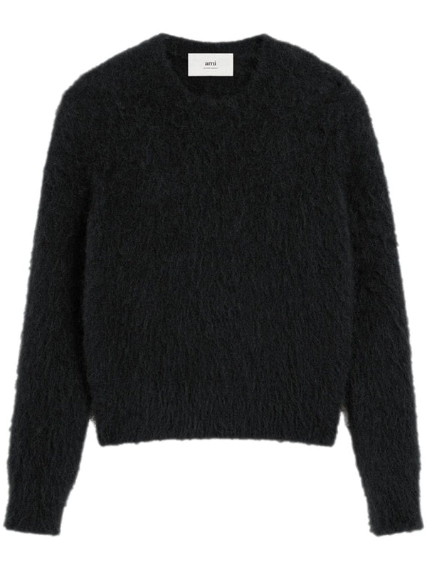 Black Alpaca Mohair Knit