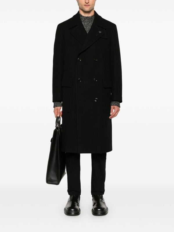 Boutonniere Double Wool Blend Coat