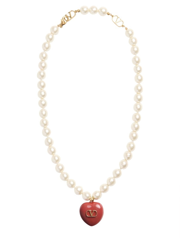 Valentino Red White Necklaces