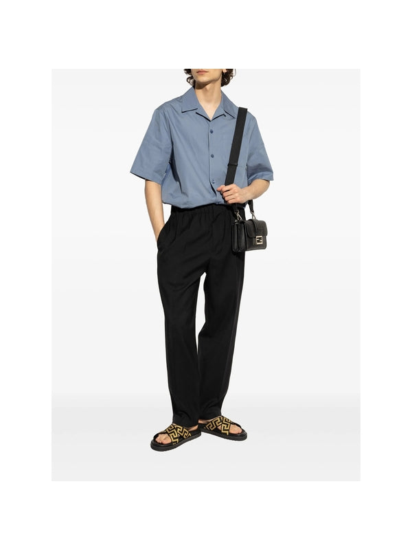 Versace Black Slides