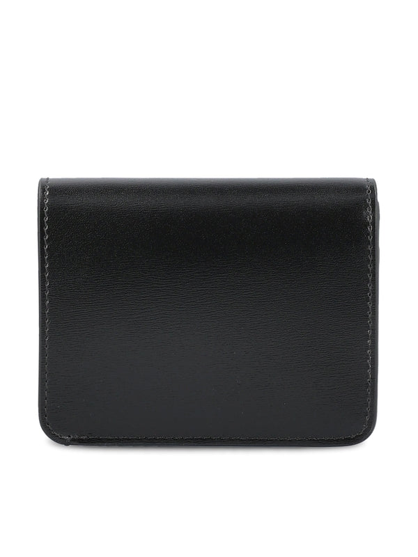 Triomphe Metal Detail Leather Bi-fold
  Wallet