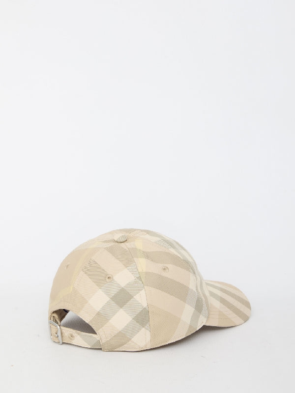 Check Pattern Poly Ball Cap