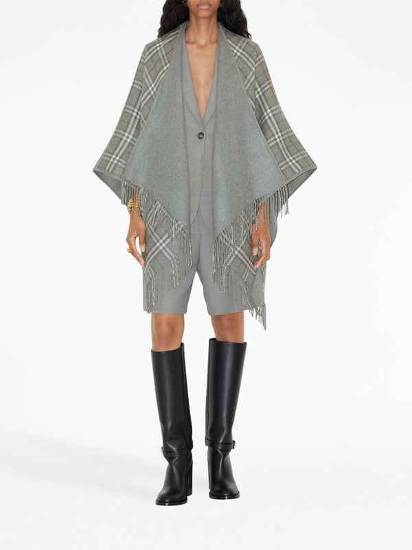 Wool Fringe Cape