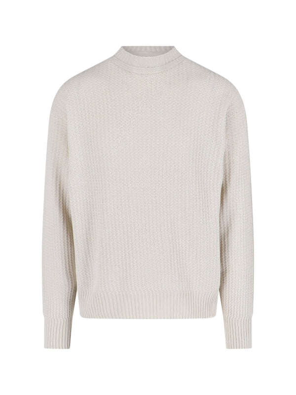 Mock Neck Cotton Knit