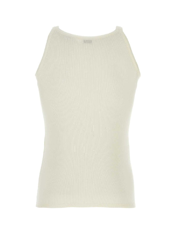 Logo Embroidery Sleeveless Top