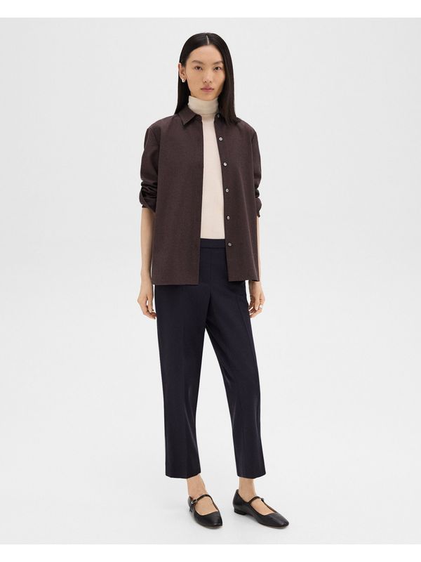 Treeca スリムフィット ウールパンツ