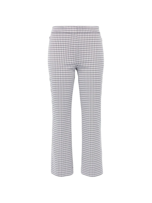 Check Pattern Straight Pants