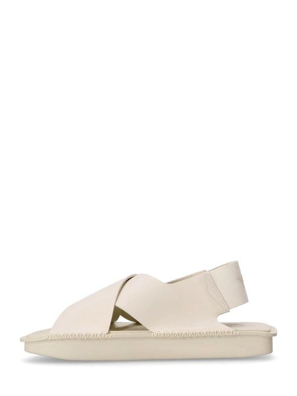 White Criss-Cross Sandals