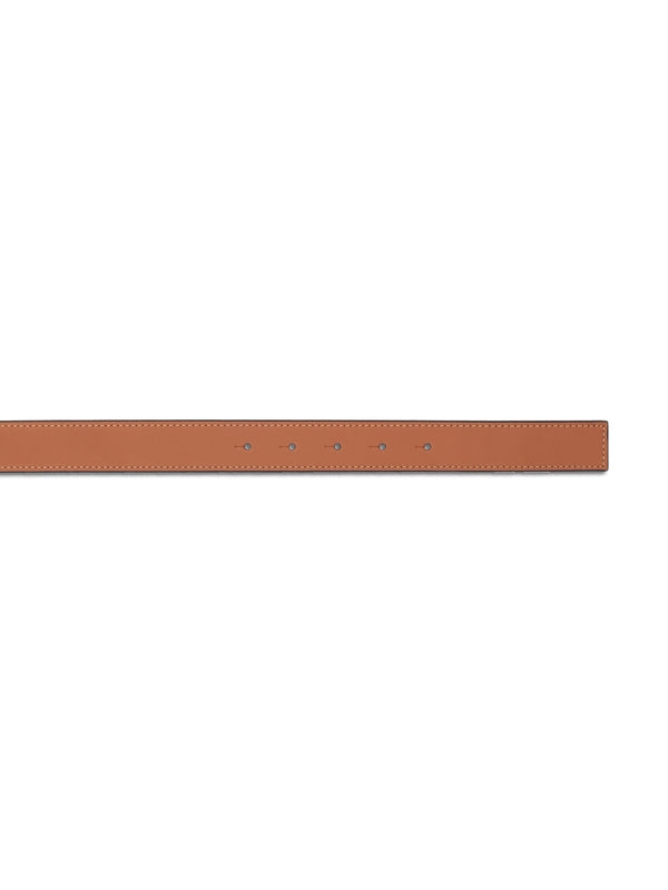 Anagram Buckle Reversible Leather Belt