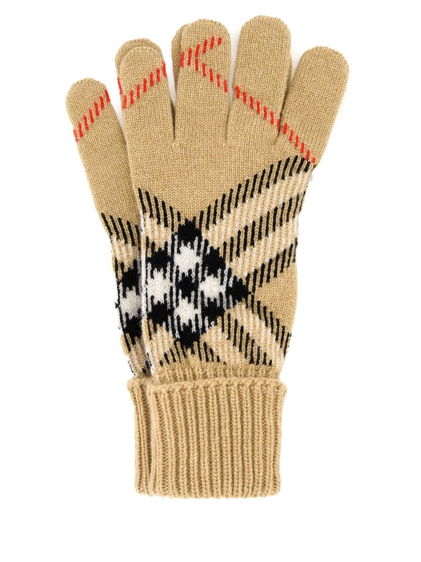 Burberry Beige Wool Gloves