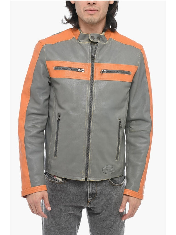 L Muse Racer Leather Jacket