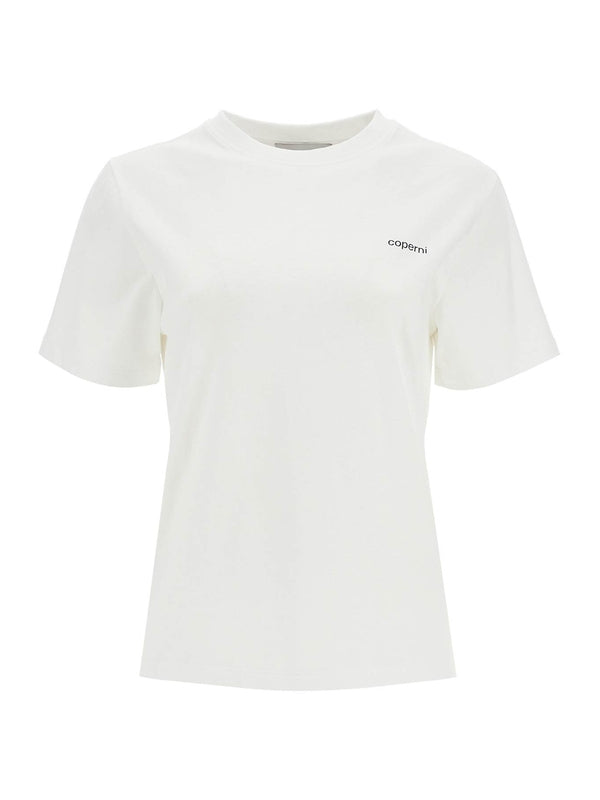 coperni - Logo Printed Cotton Short-Sleeve T-Shirt - Jente