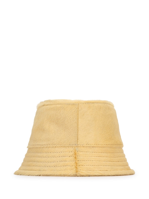 Logo Patch Hairy Bucket Hat