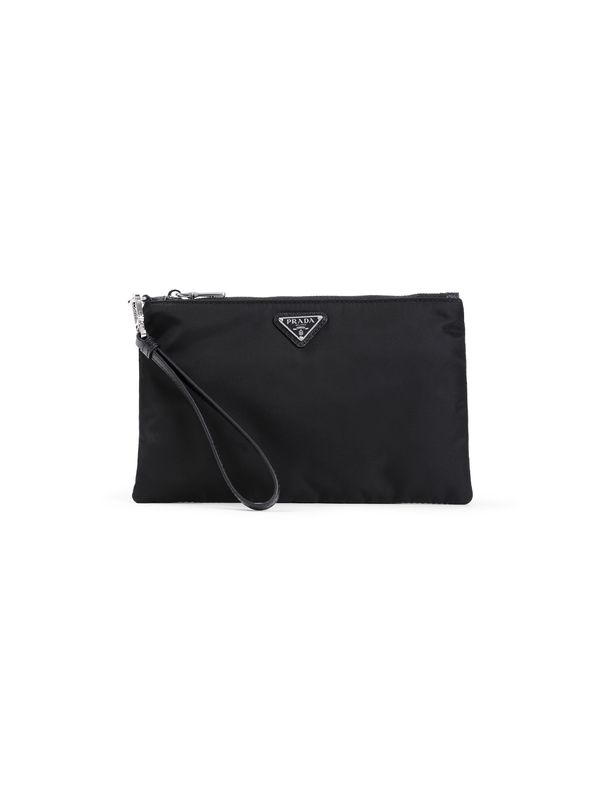 Triangle Logo Lina Nylon Pouch