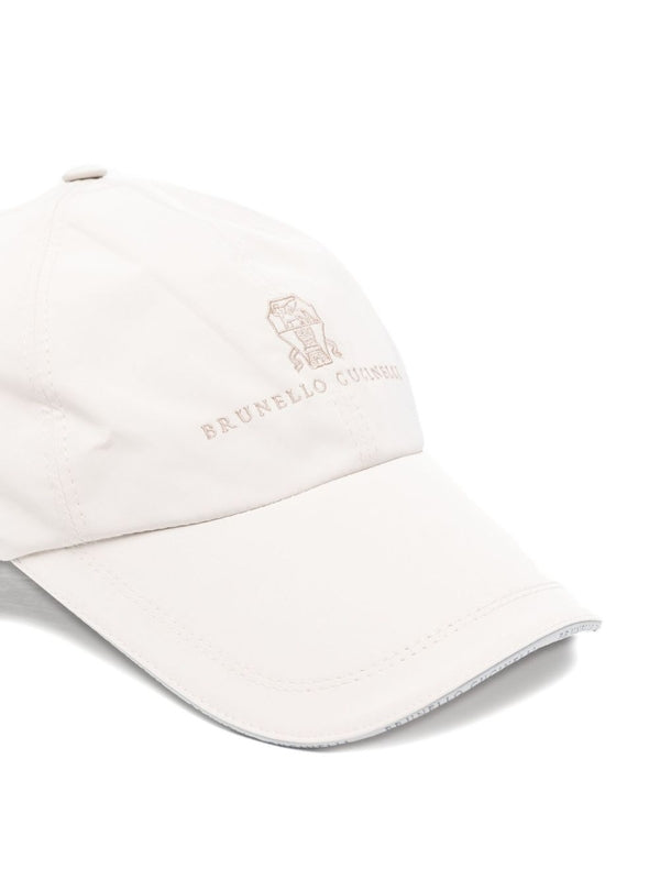 Brunello Cucinelli White Ball Cap