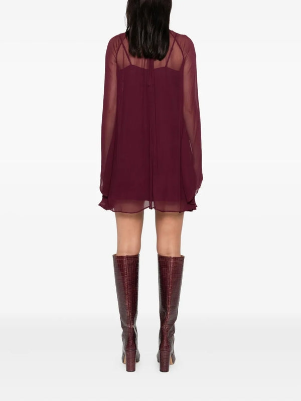 Staud Purple Mini Dress